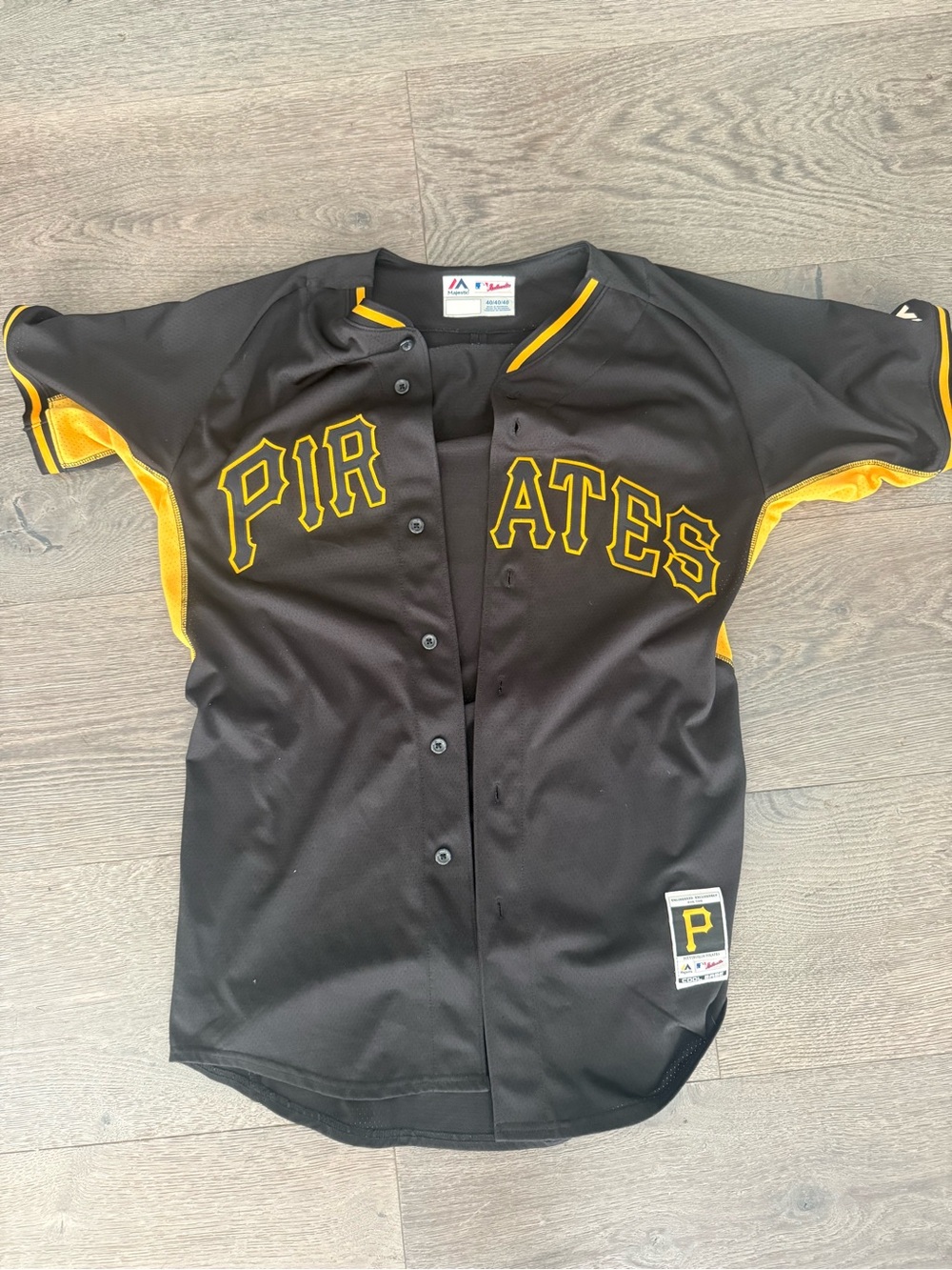 Majestic Pittsburgh Pirates Black & Yellow Baseball Jersey